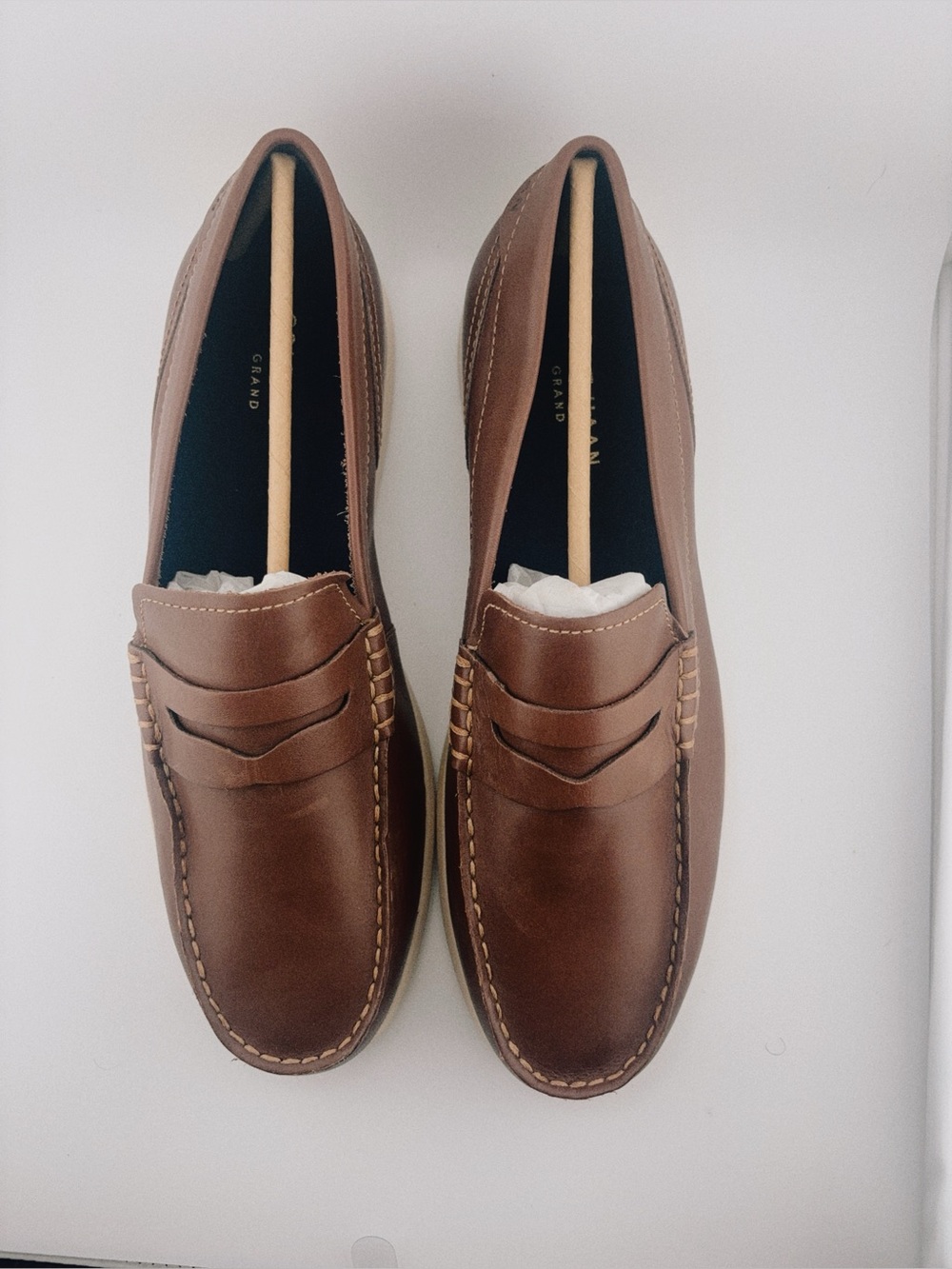 Cole Haan Grand 360 Penny Loafers Men’s Size 10 Brown Leather Slip On